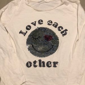 H&M Color changing sequence shirt